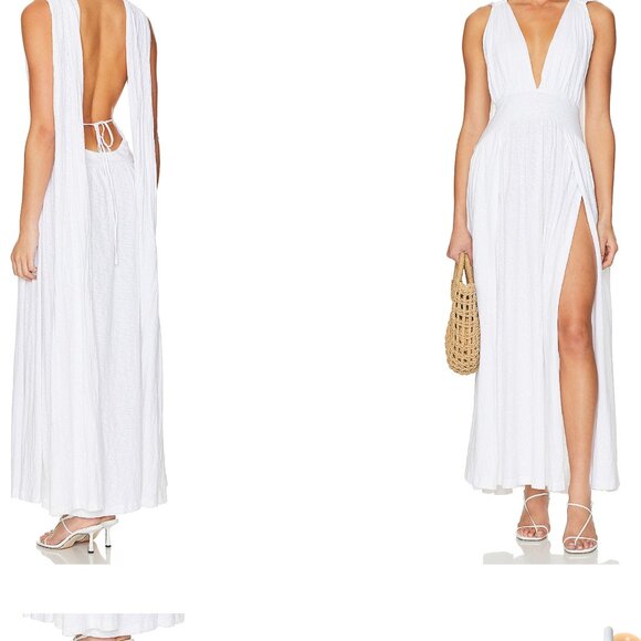 Free People Beach Maxi dress with Shoulder Draping - Picture 11 of 11